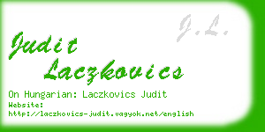 judit laczkovics business card
